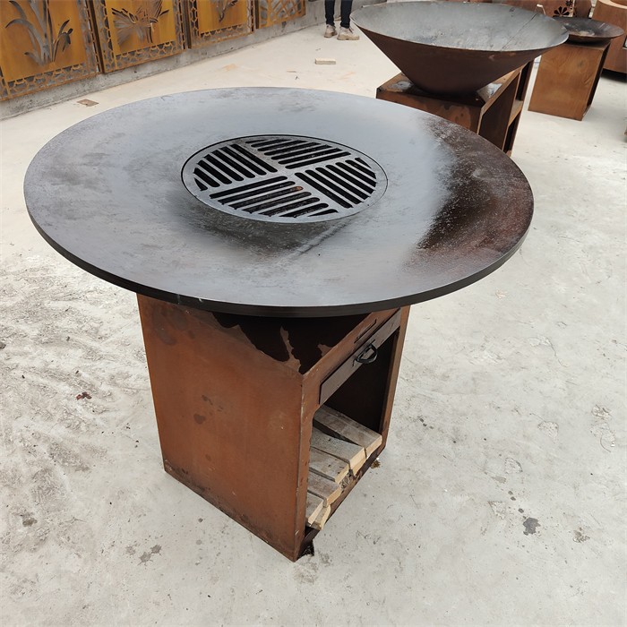 Best Choice Retro Design Corten Steel Bbq Grill