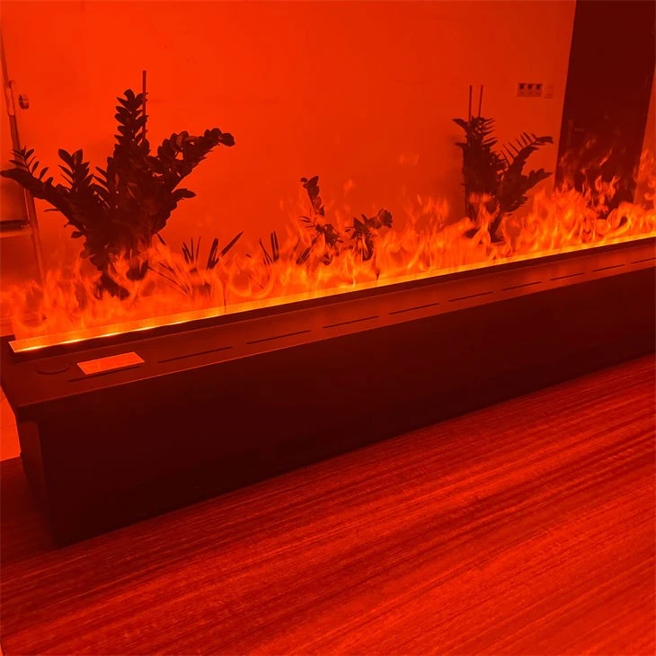 Black Color Electric Water Steam Fireplace