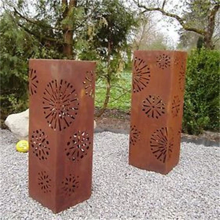 Corten Commercial Light Bollard