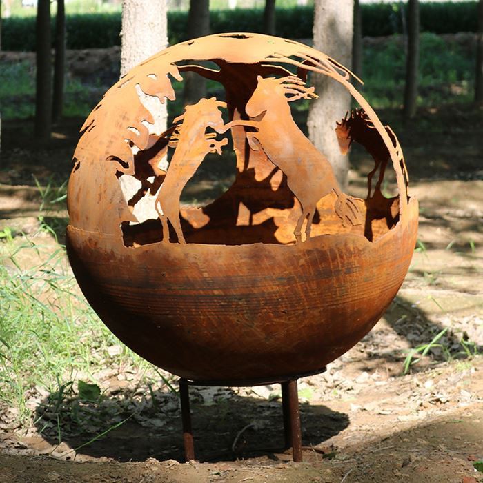 Μεταλλικό Μπολ Καύσης Ξύλου