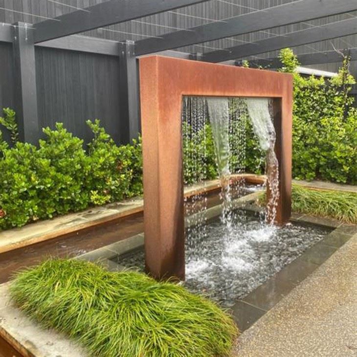 Corten Rain Curtain Wall