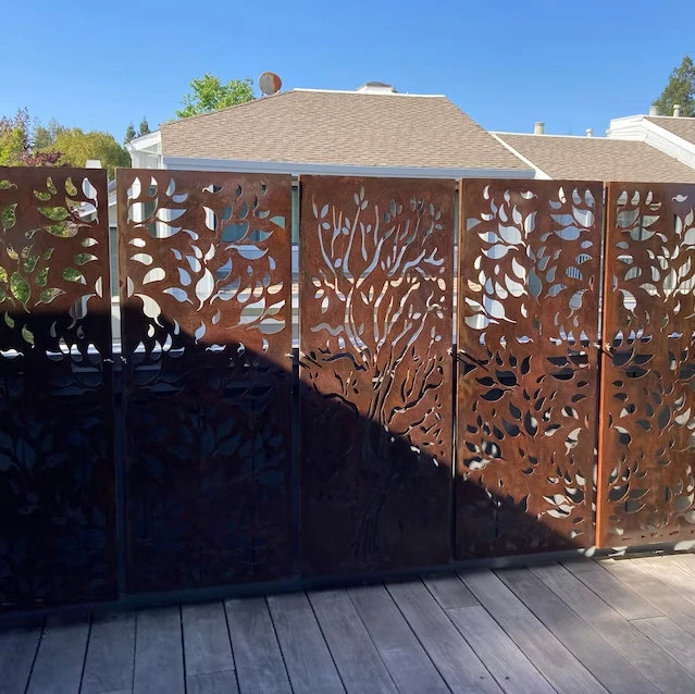 Οθόνες απορρήτου Corten Steel